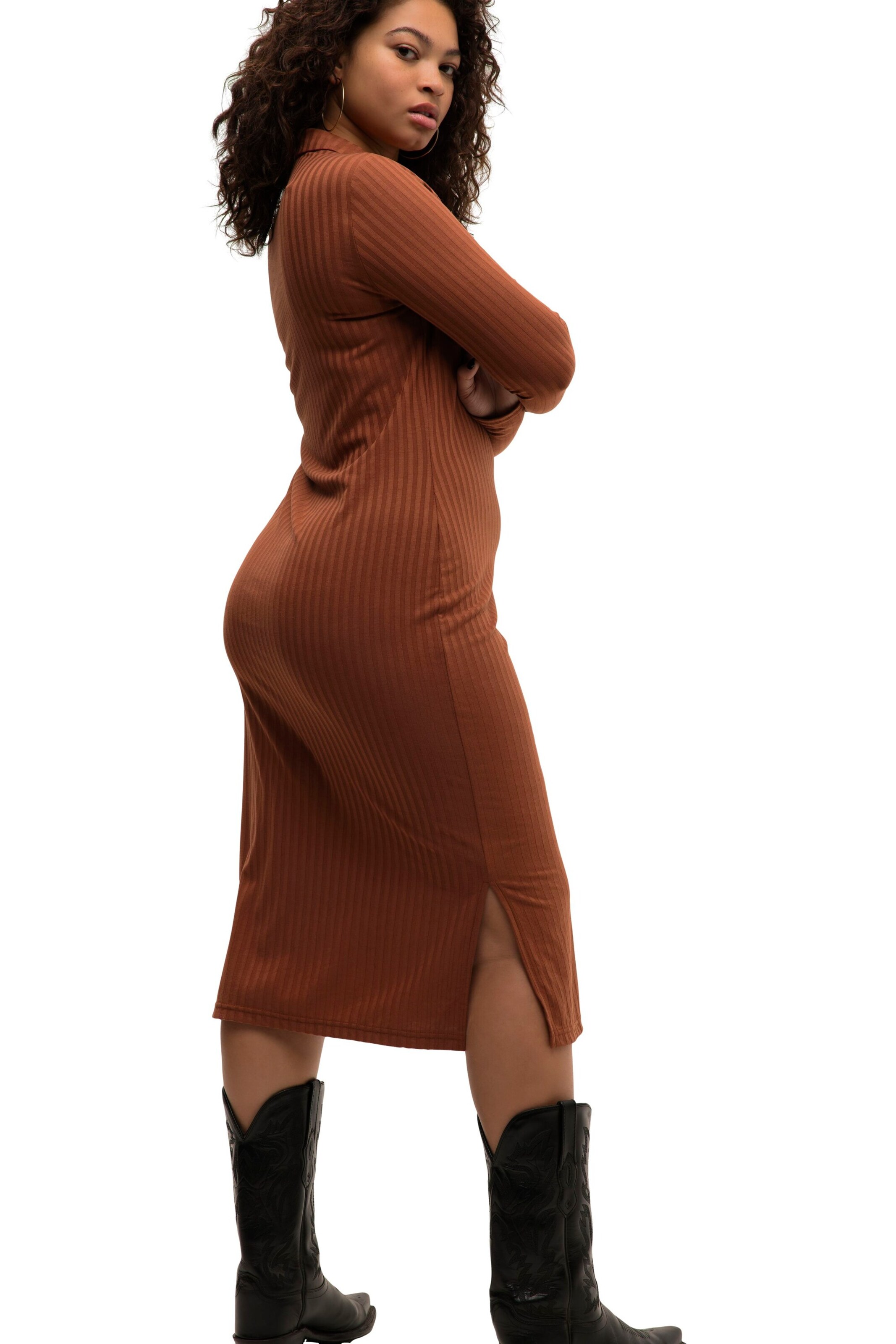 Studio Untold Kleid in Braun