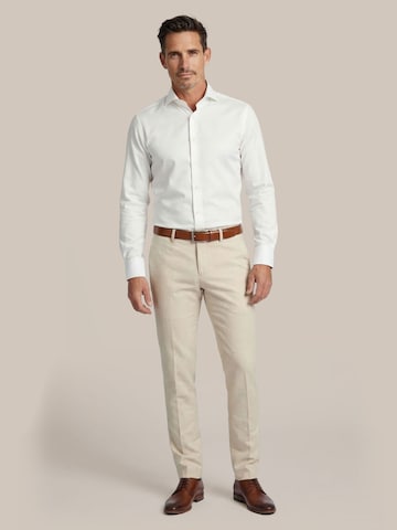 Coupe slim Chemise Suitable en blanc