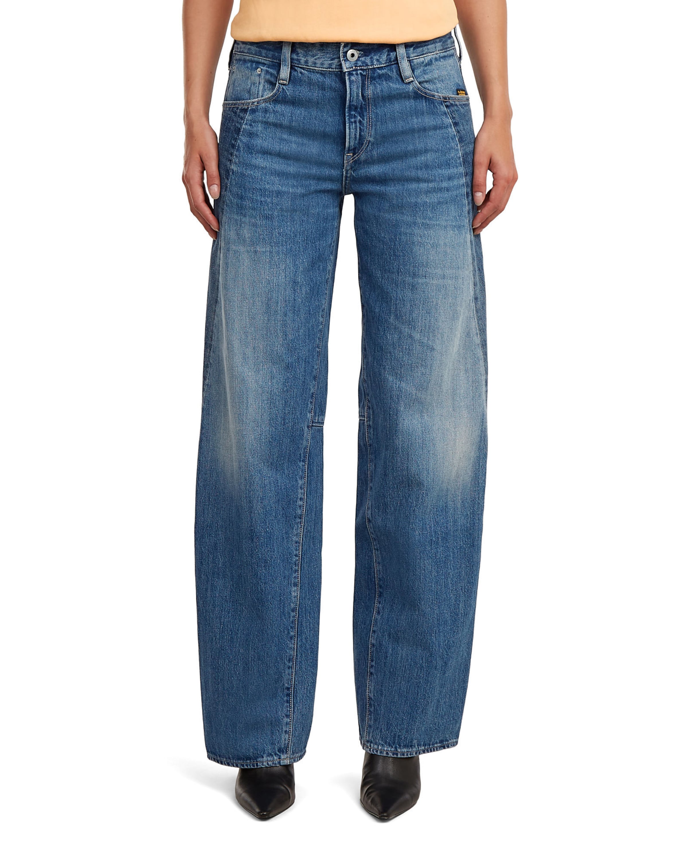 G-STAR Loosefit Jeans 'Contor Two-Tone Loose Jeans' in Blauw: voorkant