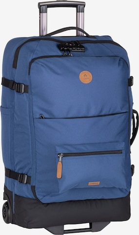Cabaia Cart ' Soft Suitcase Medium ' in Blue: front