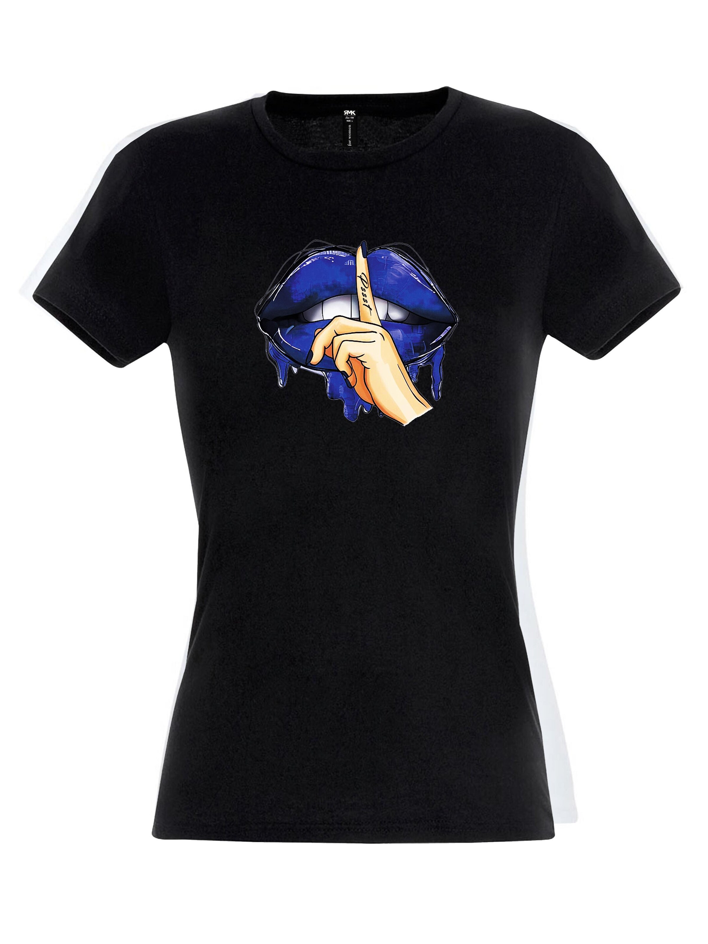 RMK Shirt 'Be quit' in Black: front