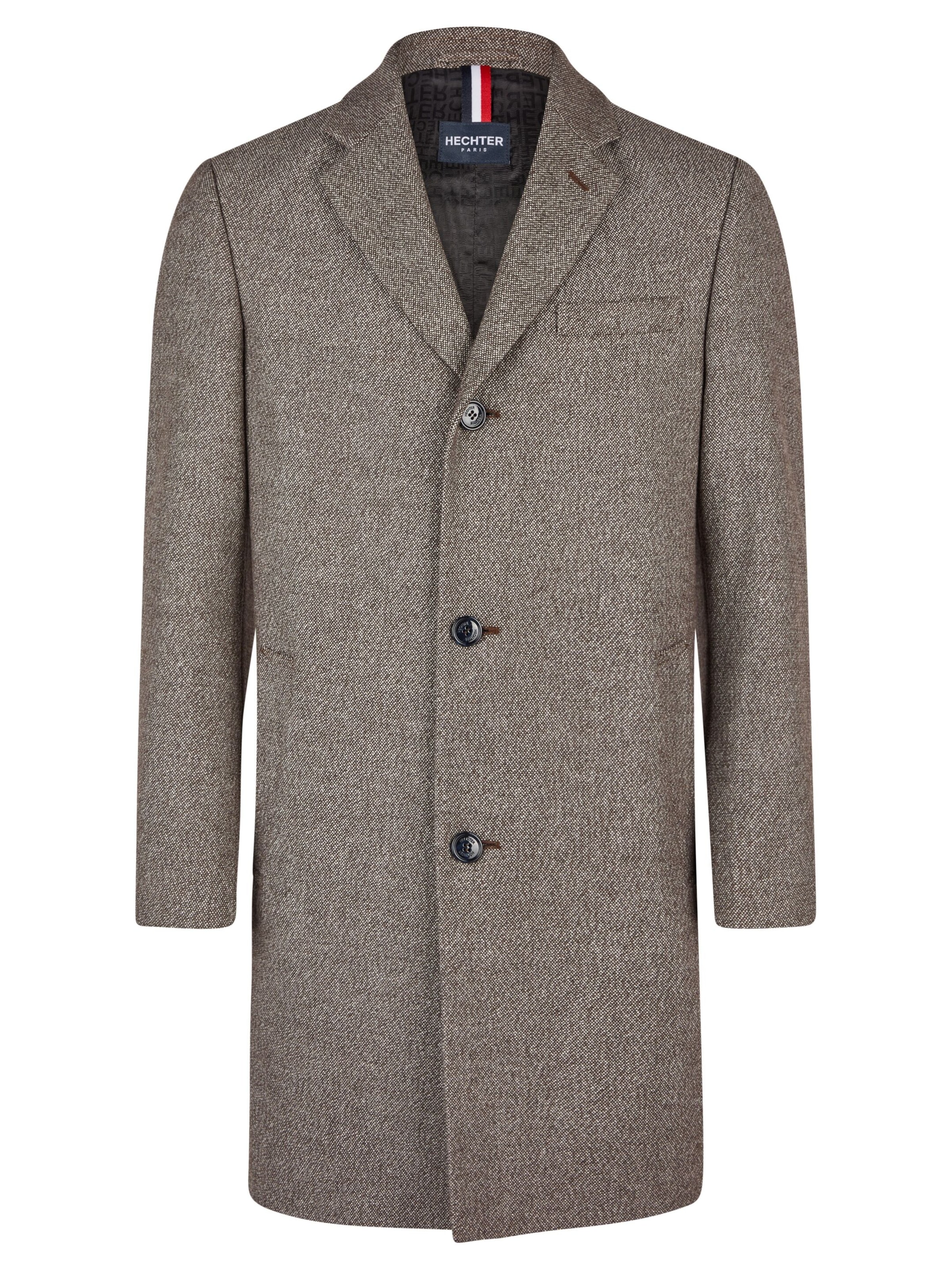 Manteau mi-saison HECHTER PARIS en marron : devant