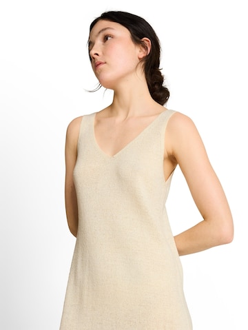 TOM TAILOR DENIM Strickkleid in Beige