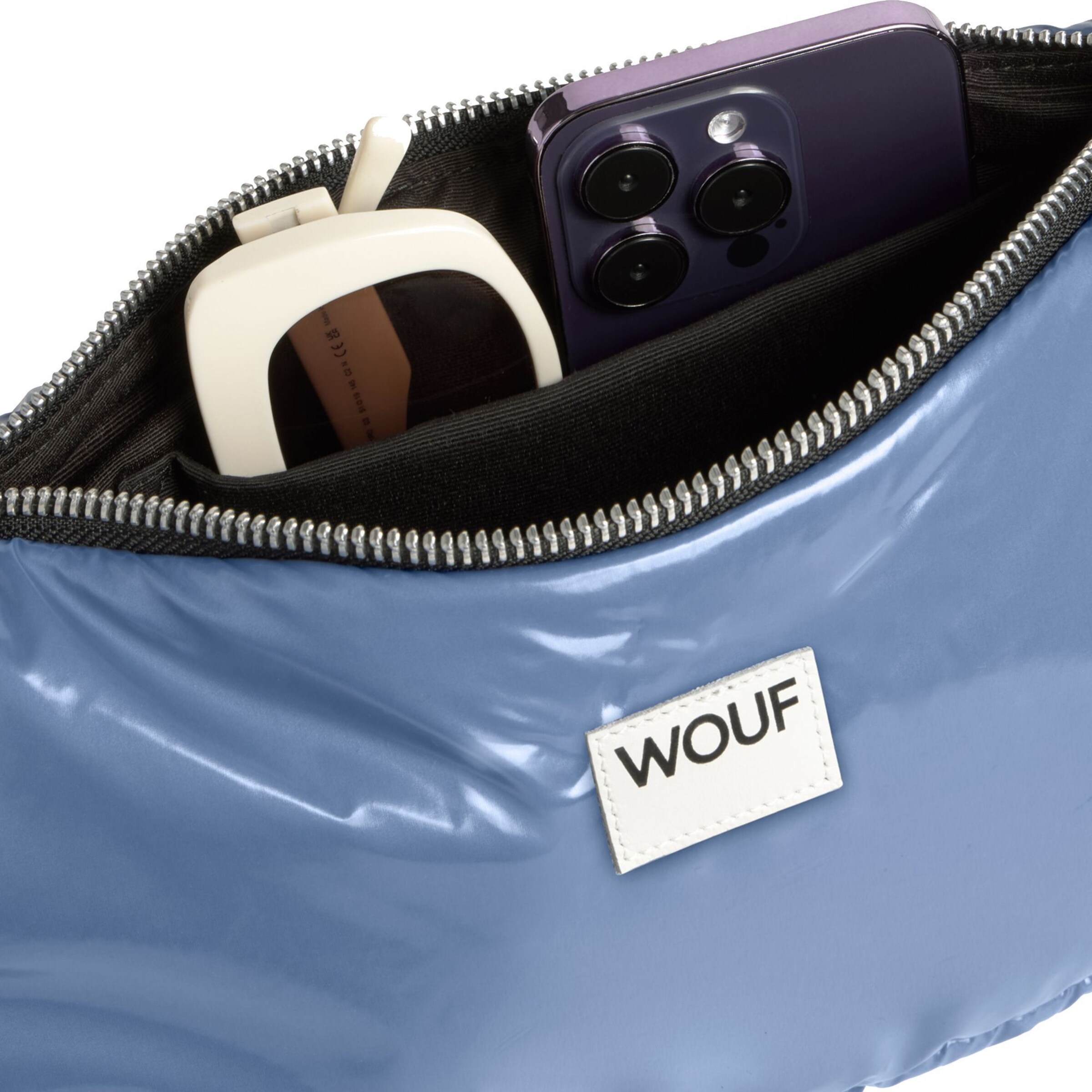 Sac bandoulière 'Glossy' Wouf en bleu