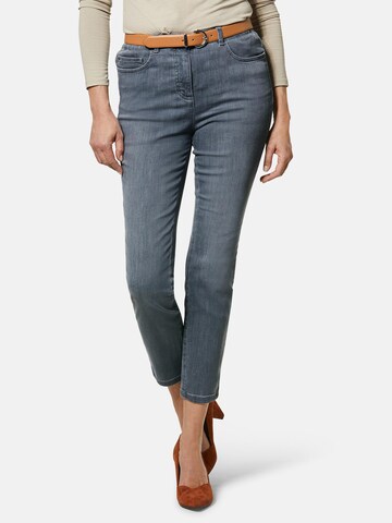 Goldner Slimfit Jeans 'Carla' in Grijs: voorkant