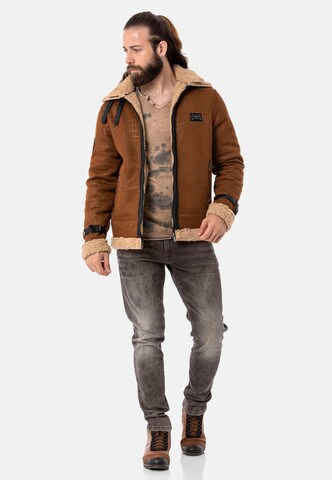 CIPO & BAXX Between-Season Jacket in Brown