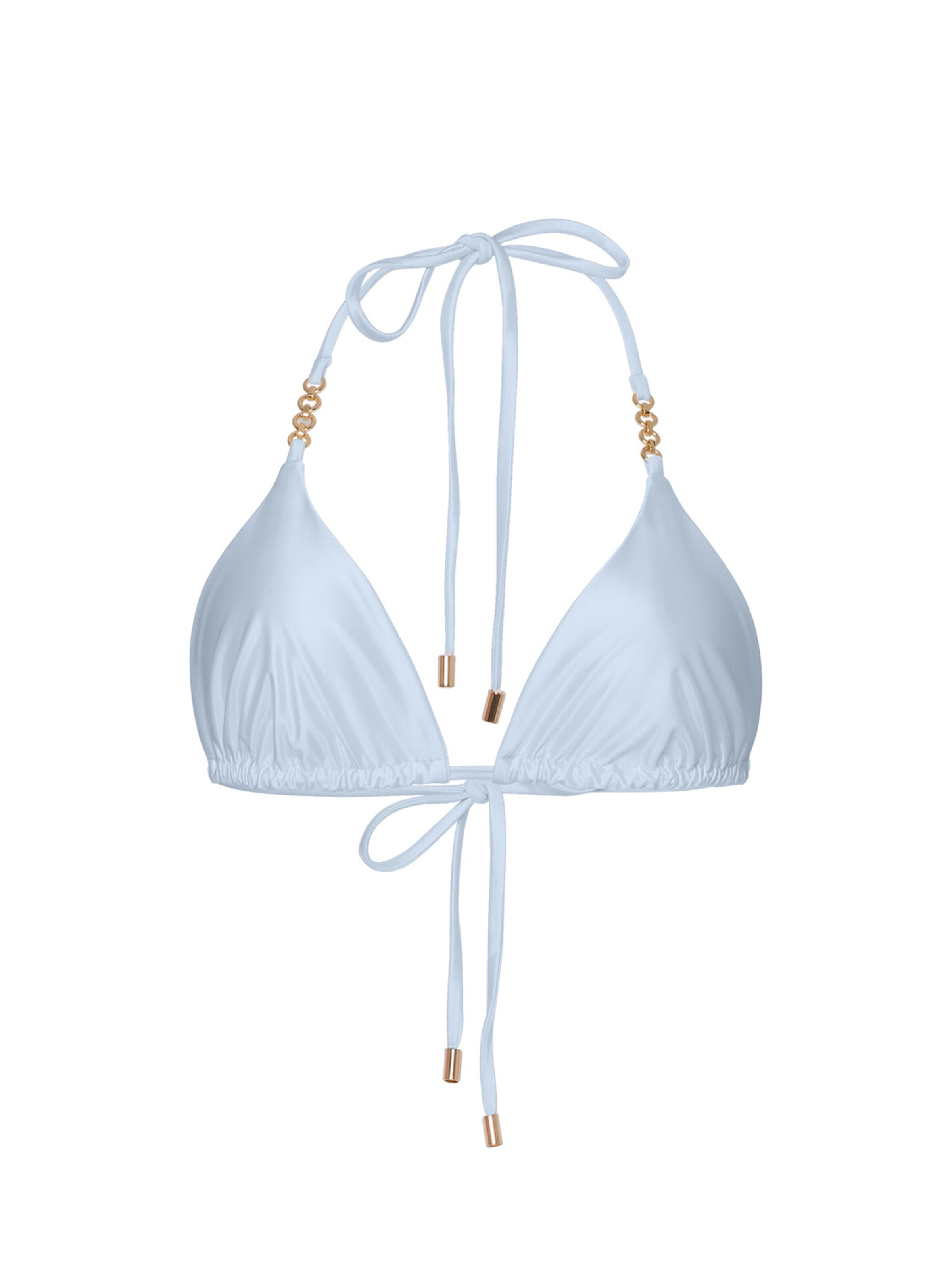 Anse Victorin Triangel Bikinitop 'Sophia' in Blauw: voorkant