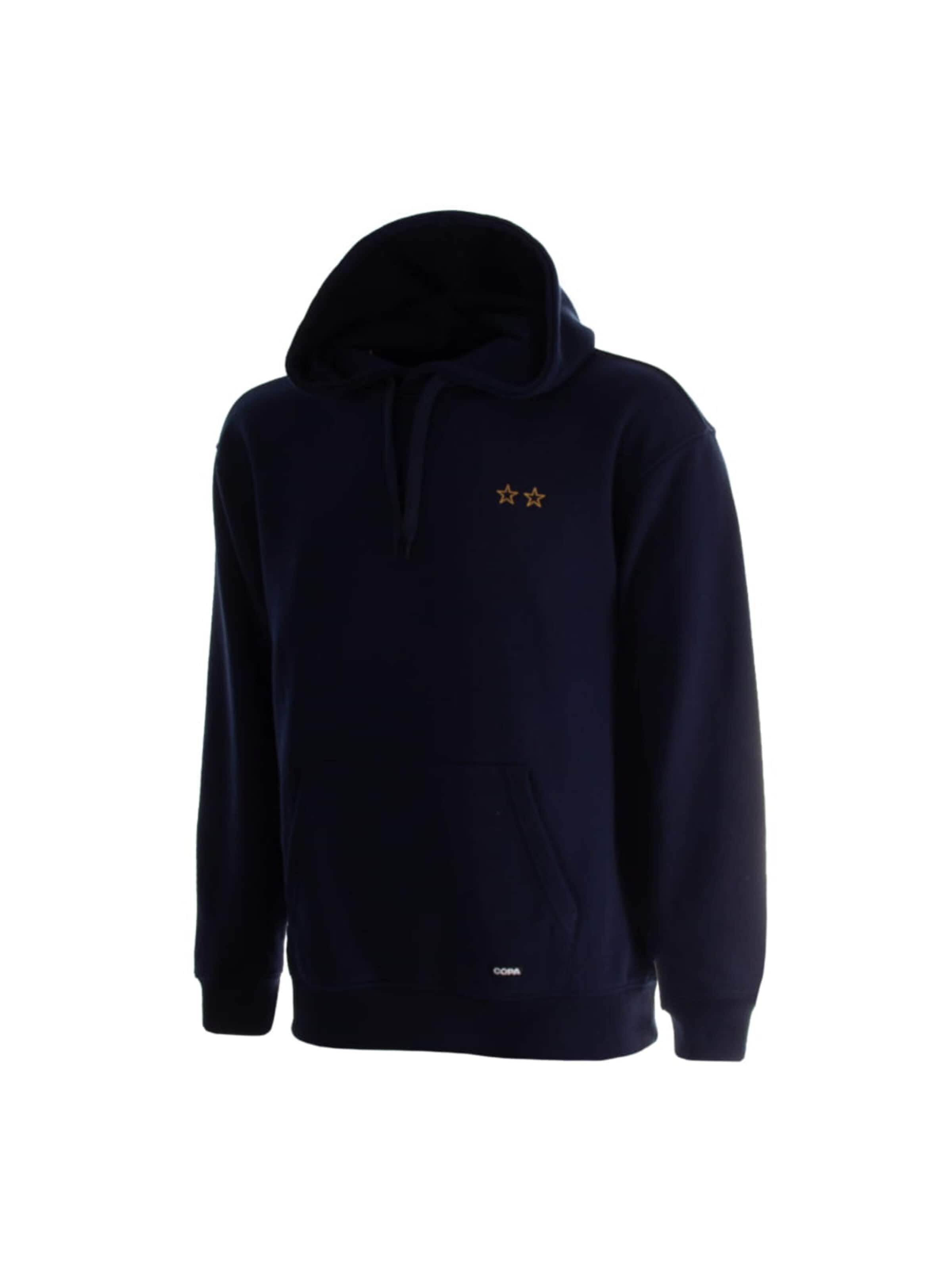 COPA FOOTBALL Trui 'France Legends Geborduurde Hoodie' in Blauw: voorkant