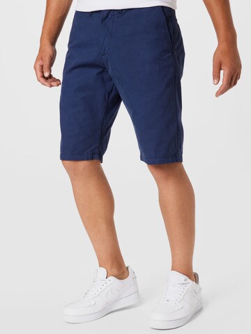 Carhartt WIP Regular Chino Pants 'Johnson' in Blue: front