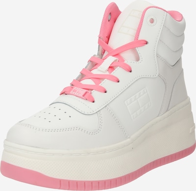 Tommy Jeans Baskets hautes 'Retro Basket' en rose clair / blanc, Vue avec produit