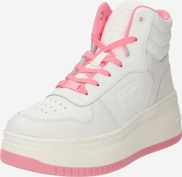 Tommy Jeans Sneaker high 'Retro Basket' i hvid: forside