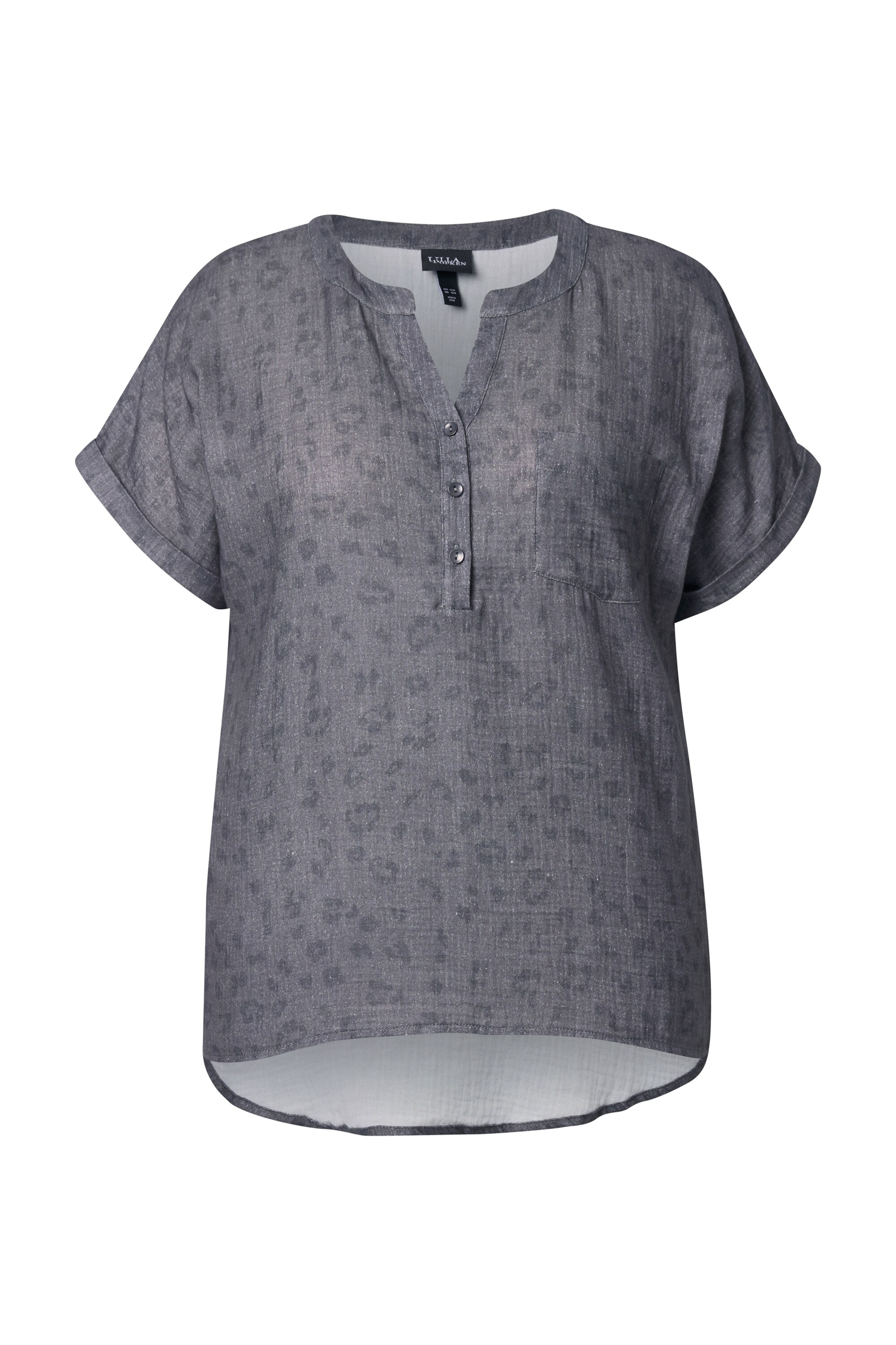 Ulla Popken Bluse in Grau: Vorderseite