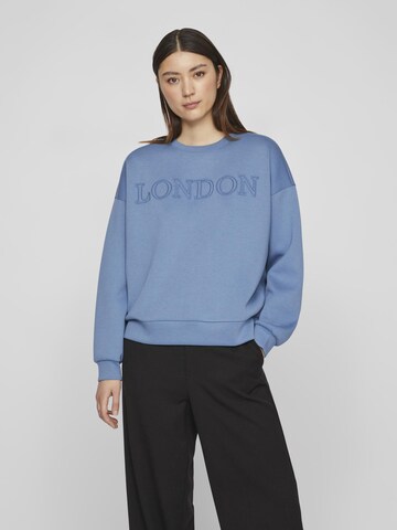 VILA Sweatshirt in Blauw: voorkant