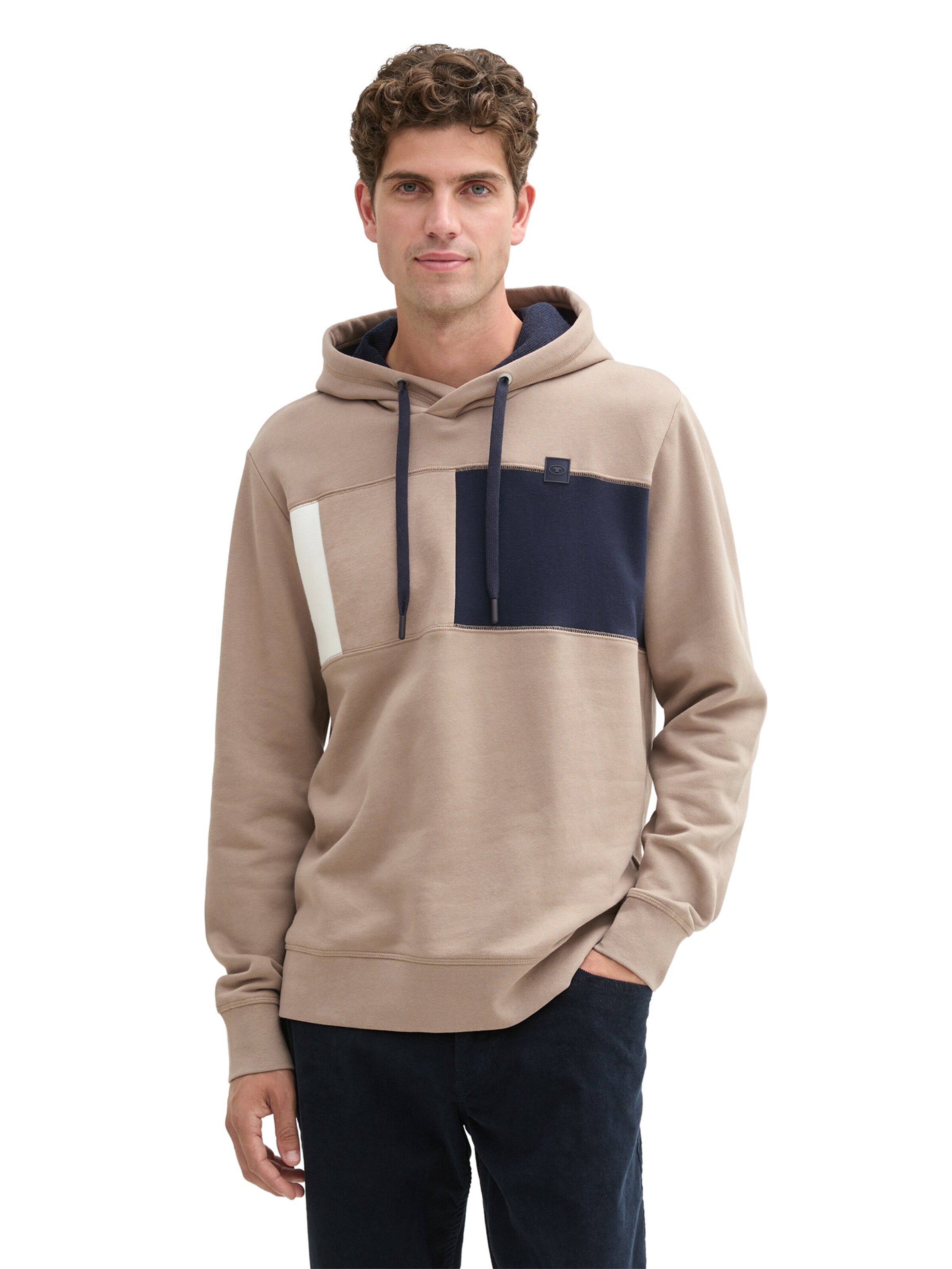 Sweat-shirt TOM TAILOR en marron : devant