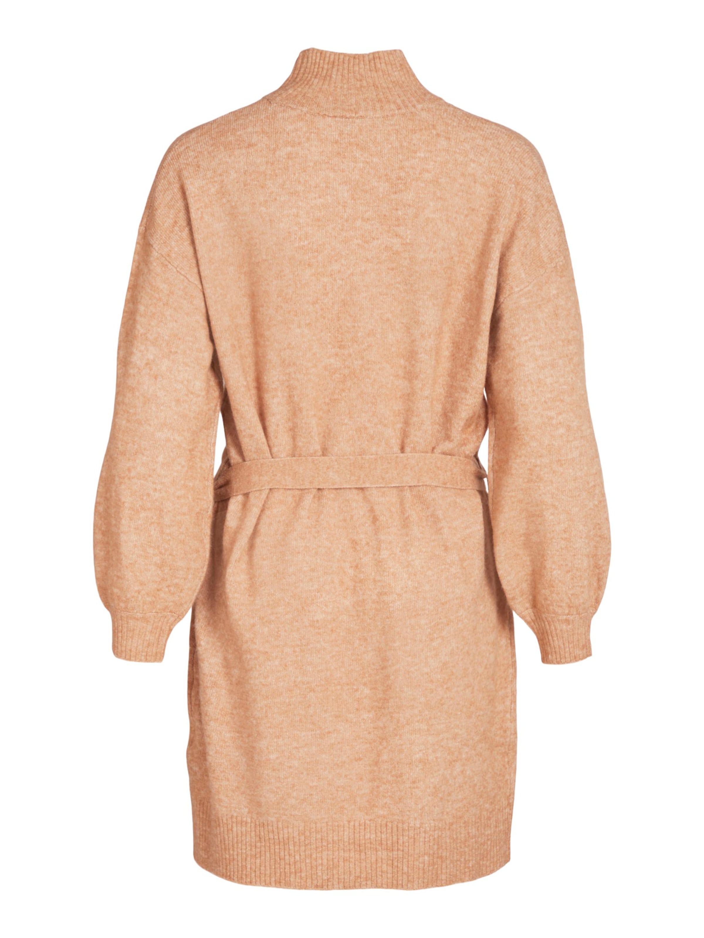 VILA Sukienka z dzianiny 'EVAH' w kolorze brązowy