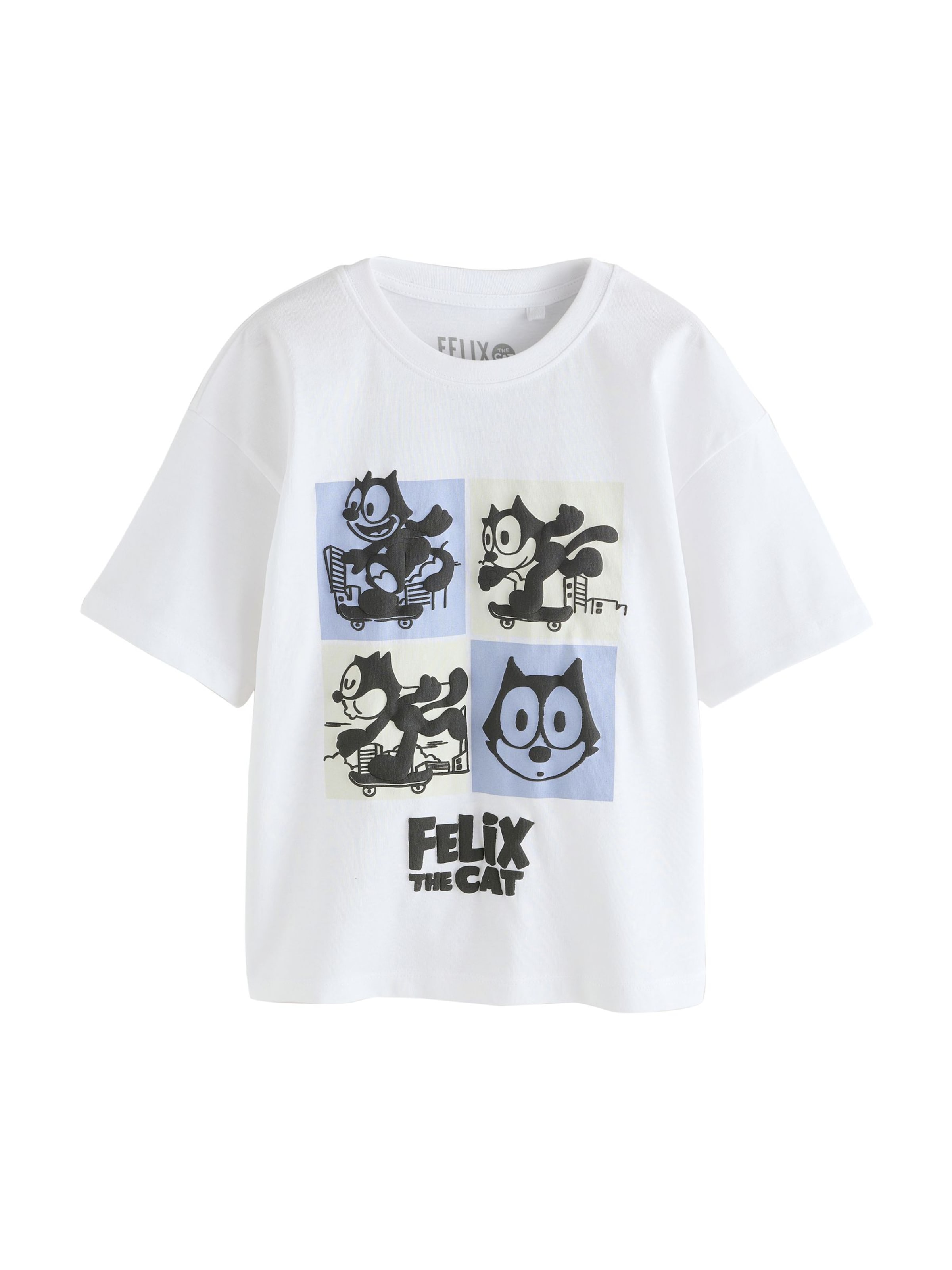 Maglietta 'Felix Cat' di Next in bianco: frontale