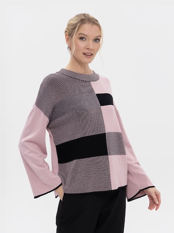 Passioni Oversizepullover in Lila: Vorderseite