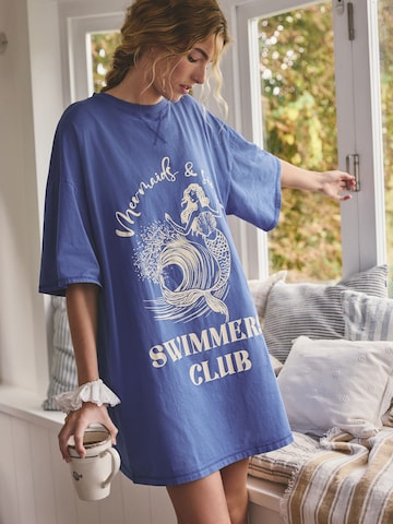 Next Noční košilka – modrá: přední strana