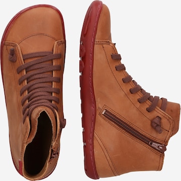 CAMPER Lace-up bootie 'Peu' in Brown