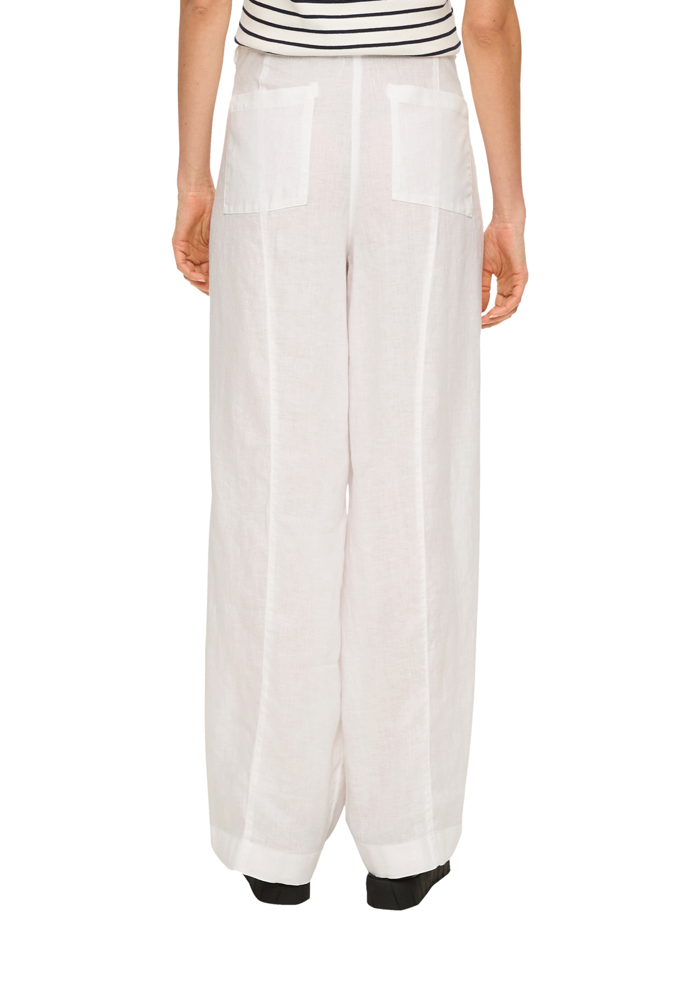 s.Oliver Bootcut Hlače | bela barva