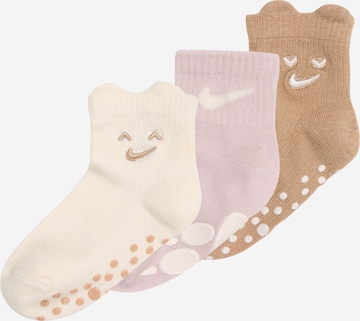 smėlio Nike Sportswear Kojinės: priekis
