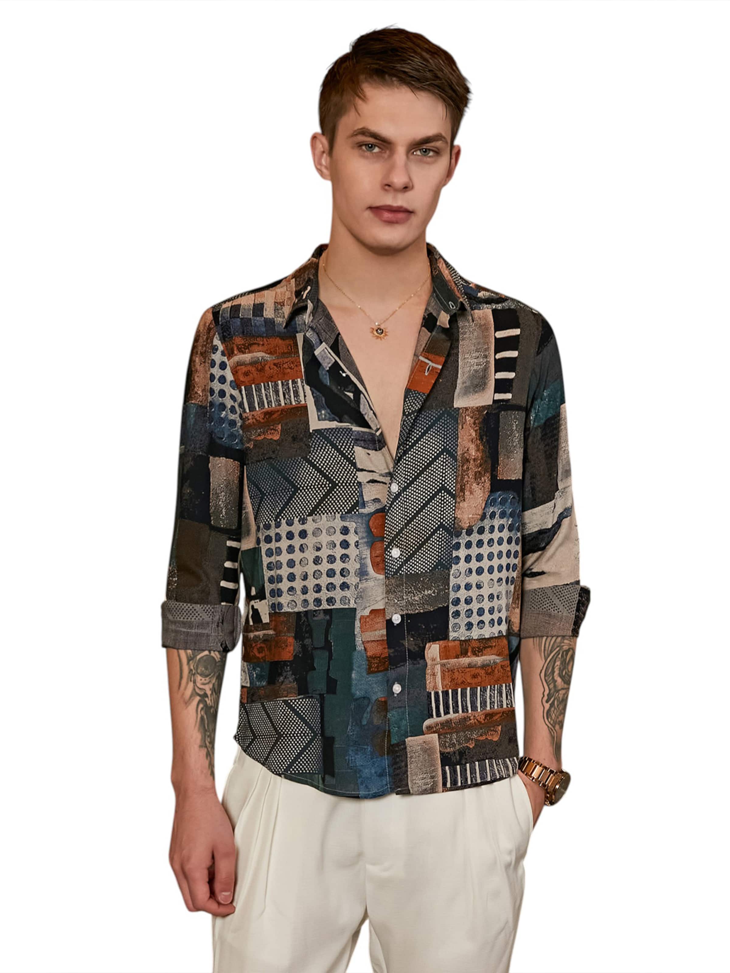 Regular fit Camicia 'Emmalyn' di Campus Sutra in nero: frontale