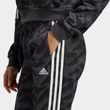 ADIDAS SPORTSWEAR Tapered Workout Pants 'Tiro Suit Up Lifestyle' in Grey