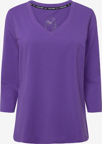 T-shirt LAURASØN en violet : devant