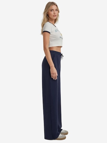 Wide Leg Pantalon Hiccup en bleu