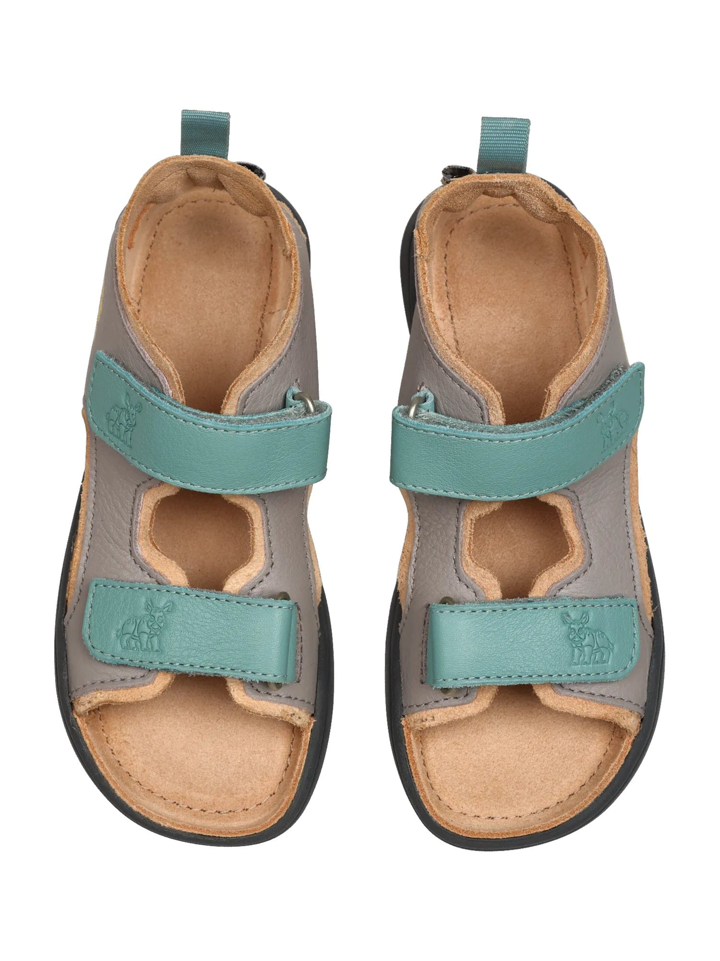 Affenzahn Sandals 'Sandale Leder Airy' in Grey