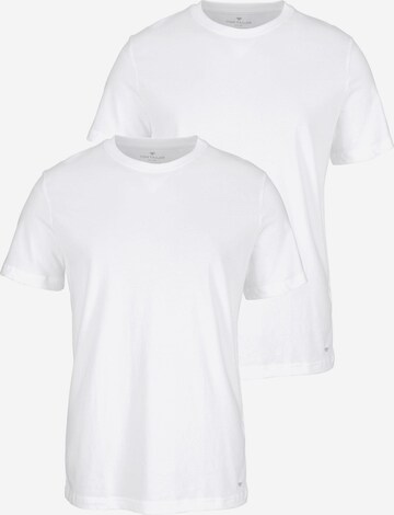 T-Shirt TOM TAILOR en blanc : devant