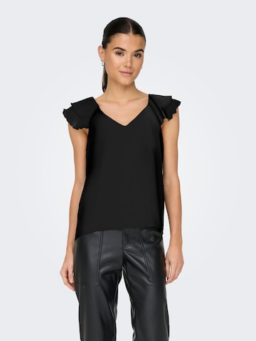 ONLY Blouse 'ONLAsta' in Zwart: voorkant