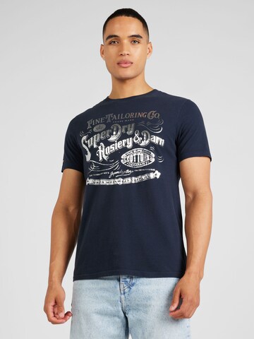 Superdry T-Shirt in Blau: Vorderseite