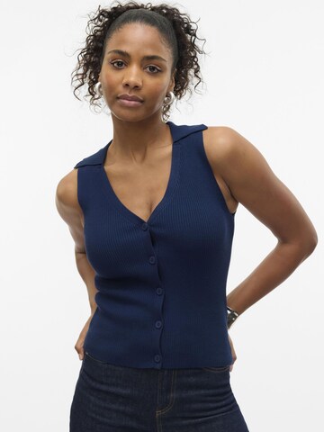 VERO MODA Knitted vest 'VMWillow' in Blue