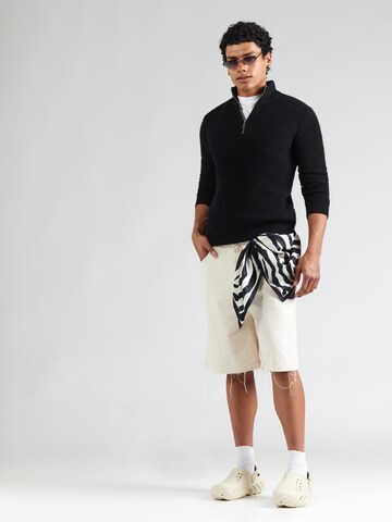 REPLAY Pullover 'Masche' i sort