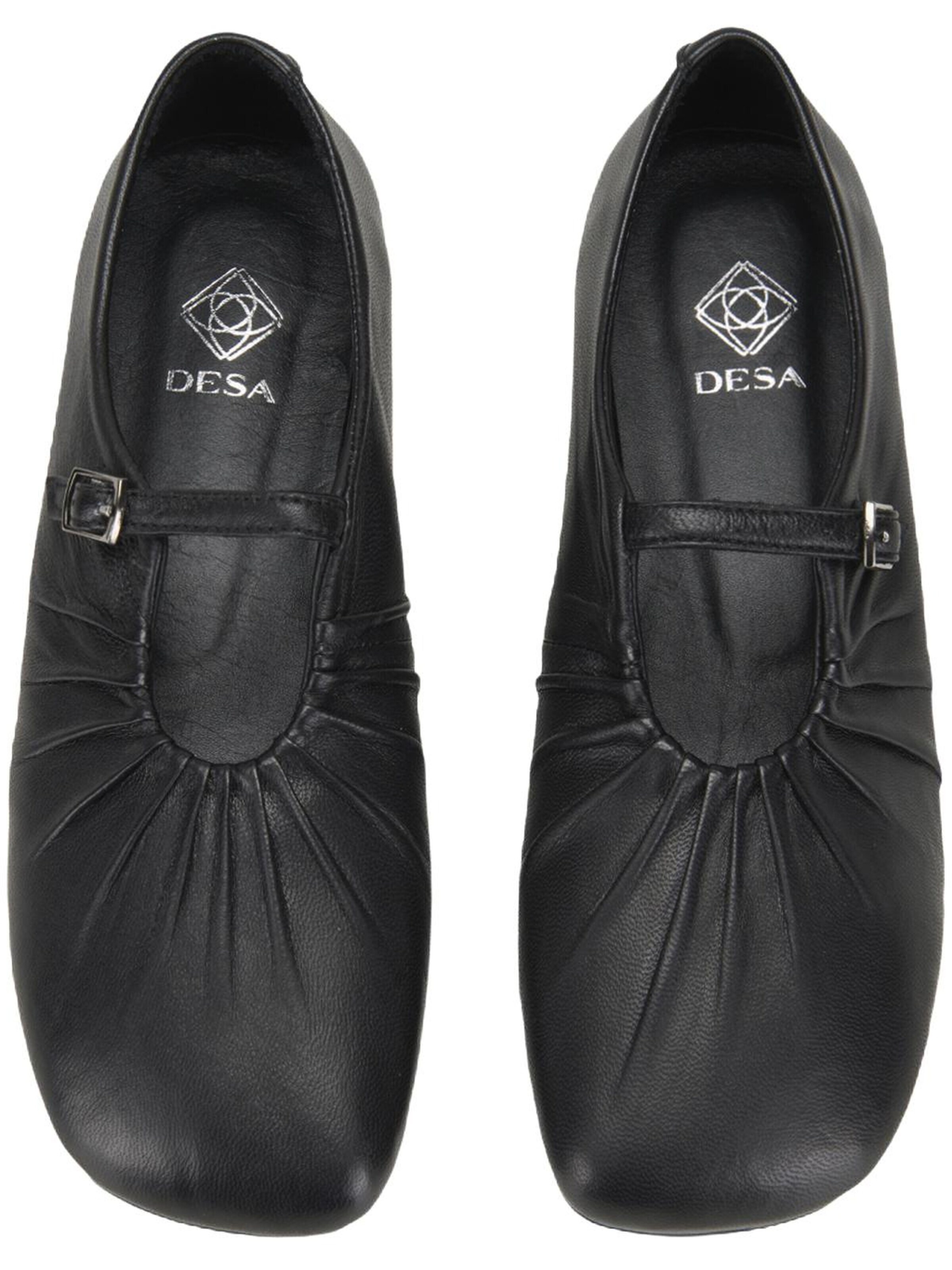 Desa Ballet Flats 'Ballettschuhe' in Black