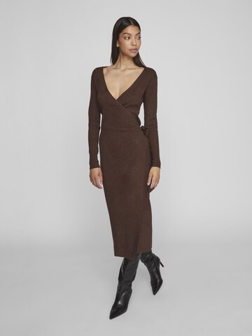 VILA Knitted dress in Brown