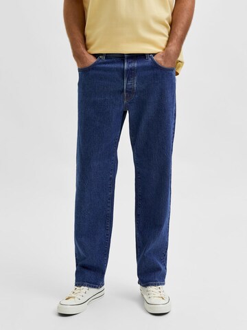 SELECTED HOMME Loosefit Jeans 'Kobe' in Blauw: voorkant