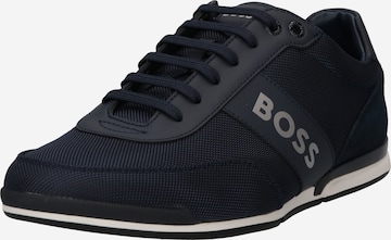 BOSS Black Sneakers 'Saturn' in Blue: front