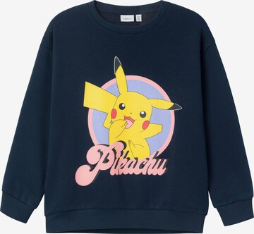 NAME IT Sweatshirt 'Naba Pokémon' i blå: framsida