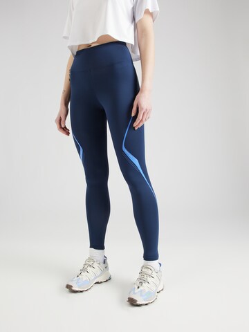 Röhnisch Skinny Sportovní kalhoty 'Speed Line' – modrá: přední strana