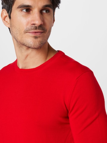 HUGO Sweater 'San Cedric' in Red