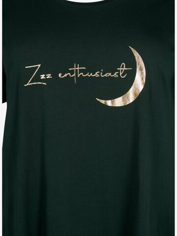 Camicia da notte 'Mally' di Zizzi in verde