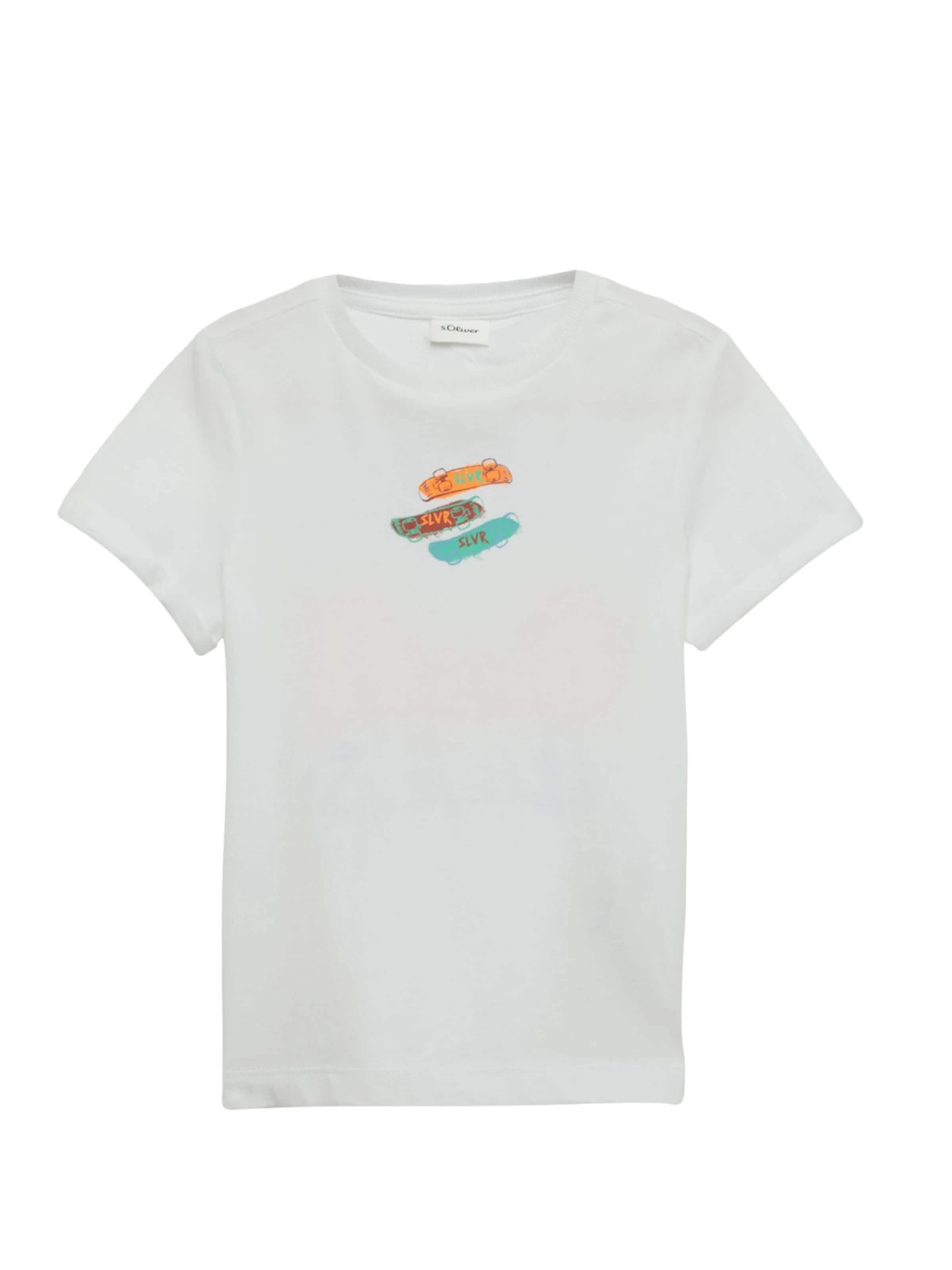 s.Oliver Shirt 's.Oliver - T-shirt' in Wit: voorkant