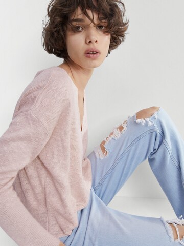 MANGO Trui 'OPORTO' in Roze