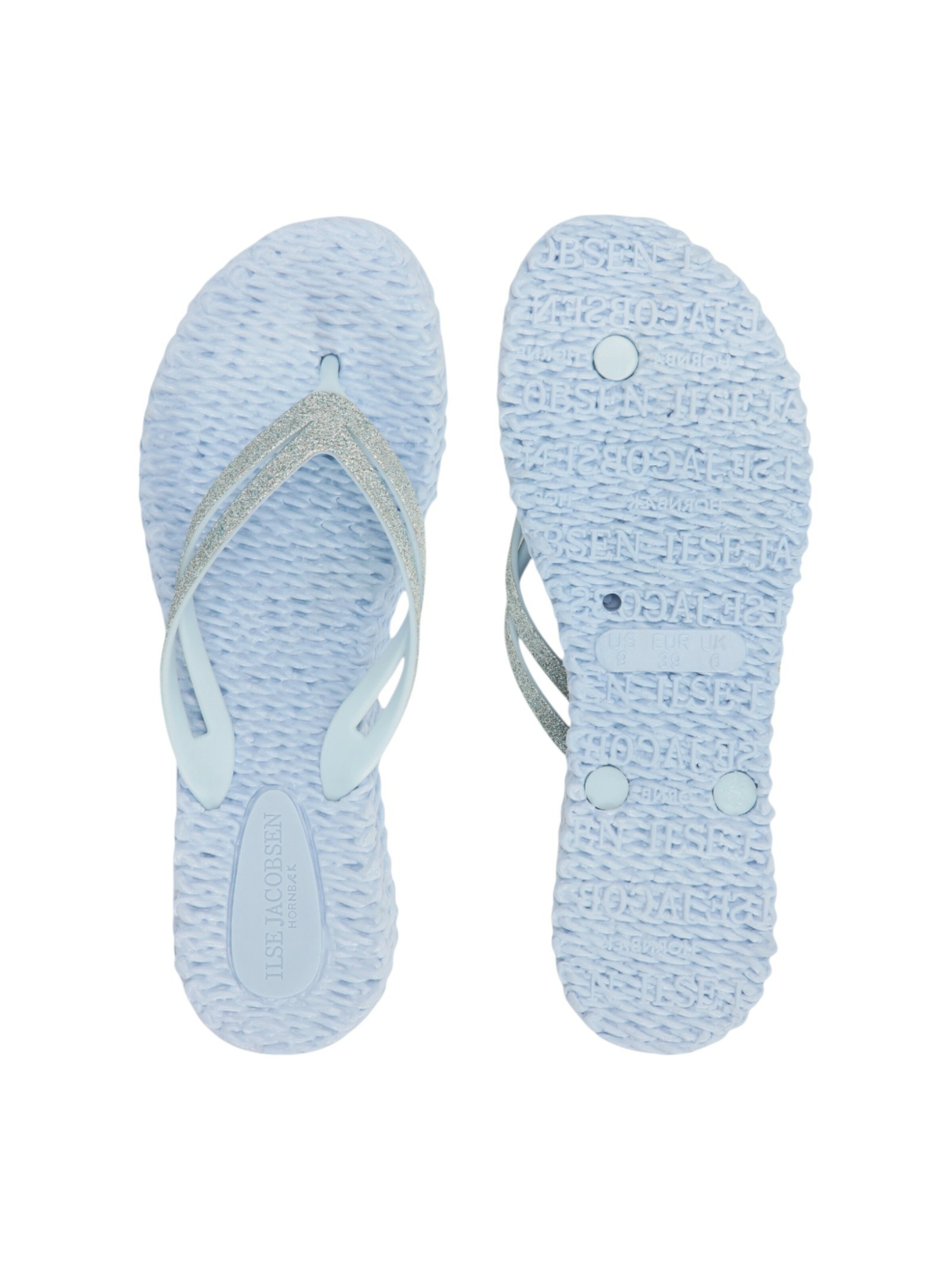 ILSE JACOBSEN T-Bar Sandals 'Cheerful 13' in Blue