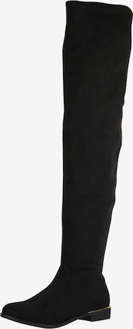 Cuissardes Elara en noir : devant