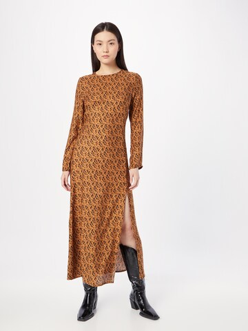 Bizance Paris Dress 'RITA' in Brown: front