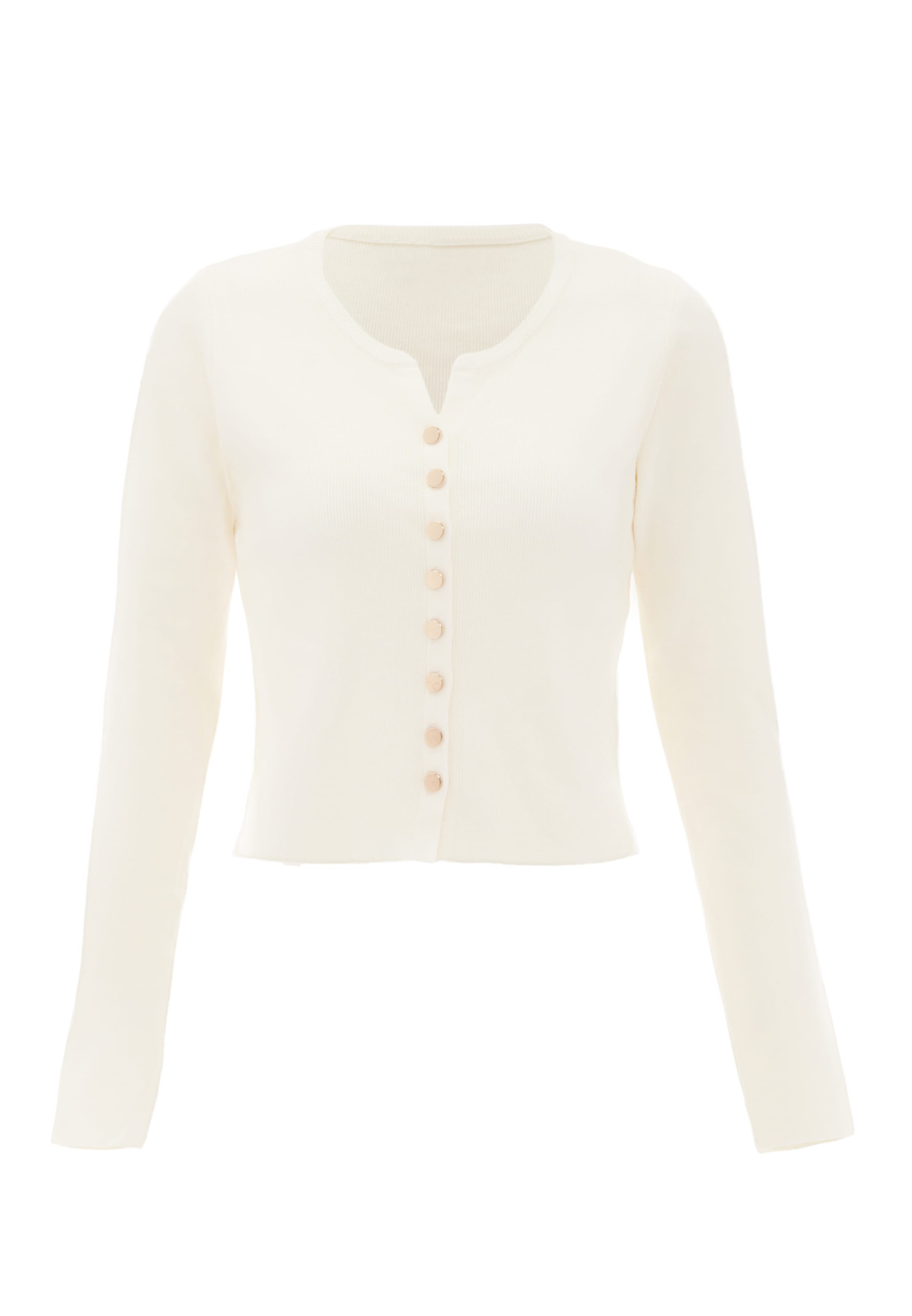 NAEMI Kampsun, värv valge: eest vaates