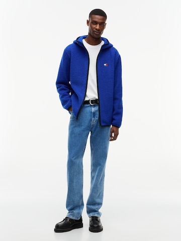 Tommy Jeans Fleecejacka i blå